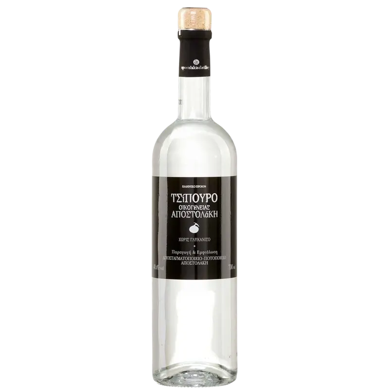 Apostolaki Tsipouro ohne Anis 40% vol 700 ml (Ouzo & Tsipouro) - Bild 1