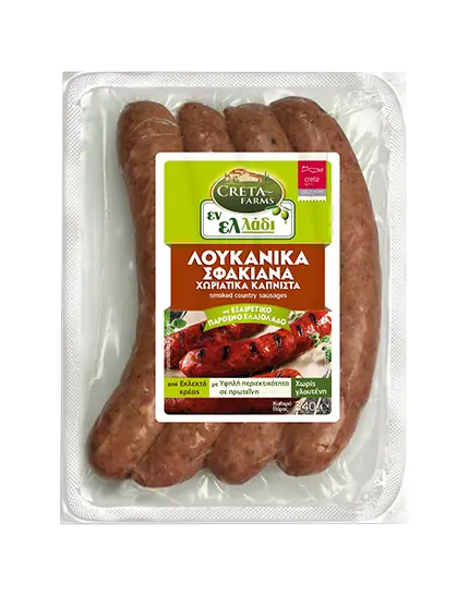 Creta En Elladi geräucherte Sfakiana Dorfwürstchen mit Olivenöl 340g (Wurst & Fleisch) - Bild 1