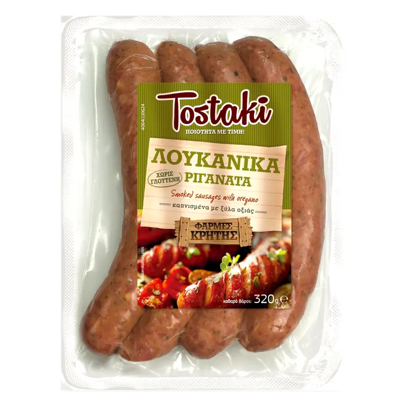 Creta Tostaki Würste geräuchert mit Oregano 320g (Wurst & Fleisch) - Bild 1