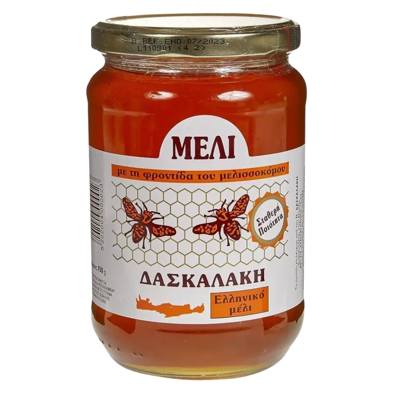 Daskalaki Griechische Honig 900 ml in Glas (Honig & Tahini & Halva) - Bild 1