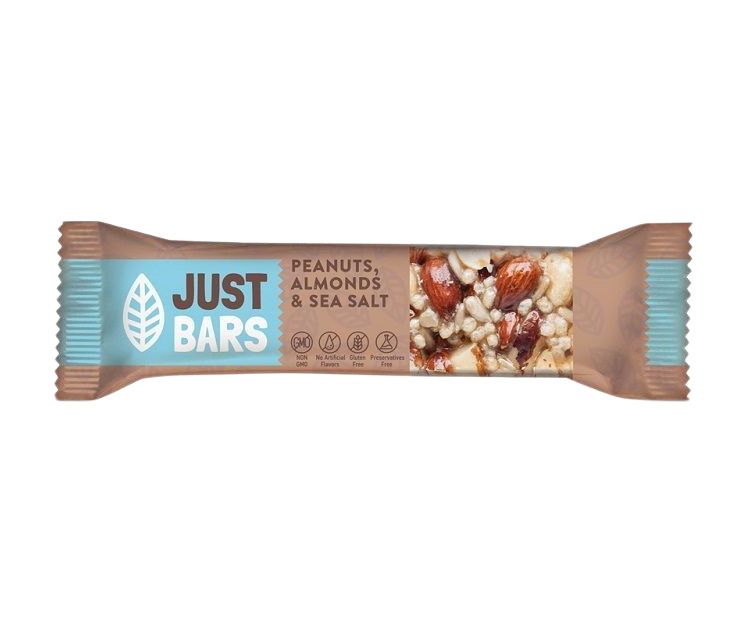 Just Bars Pasteli mit Mandel & Erdnuss & Meersalz 40g (Nüsse & Pasteli & Cerealien) - Bild 1