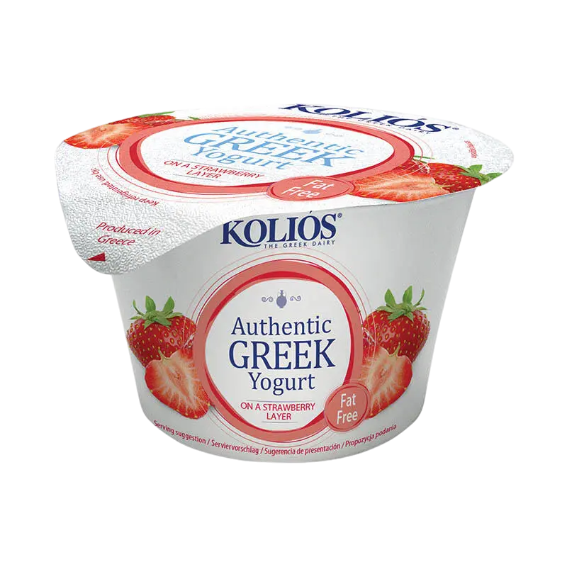 Kolios Griechische Joghurt 0 % Erdbeere 150g (Milchprodukte) - Bild 1