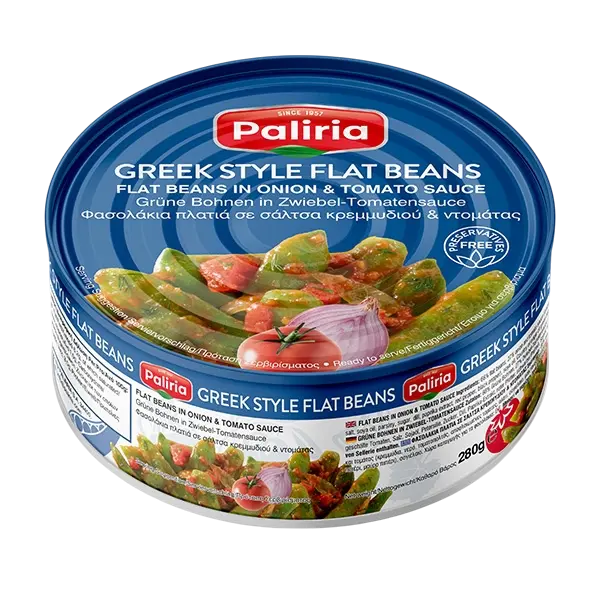 Palirria Grüne Bohnen in Zwiebel & Tomatensosse 280g (Fertiggerichte & Konserven) - Bild 1