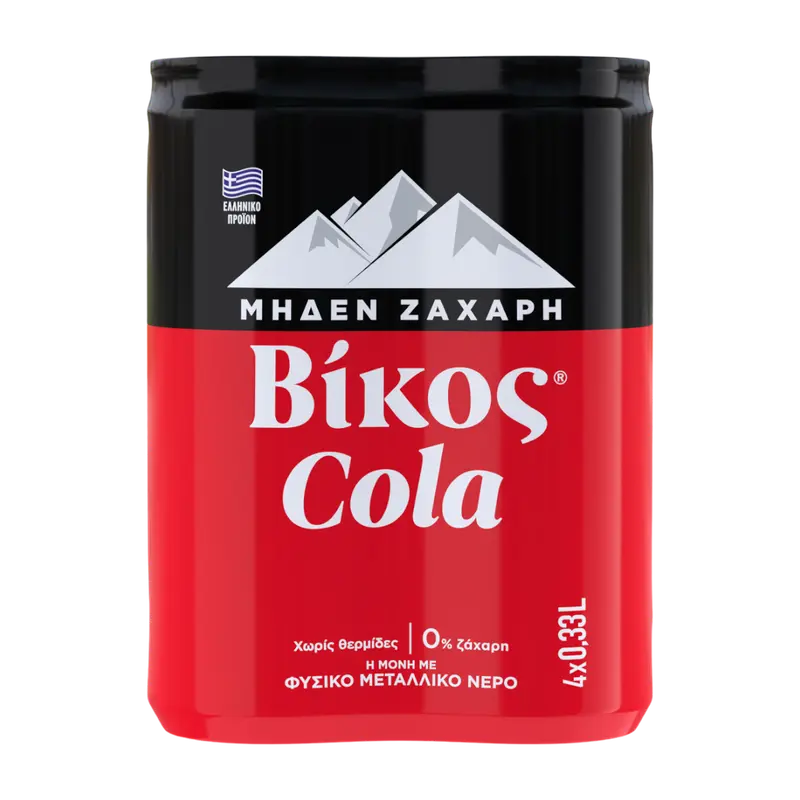 Vikos Cola Null Zucker 4 x 330 ml in Dose (Säfte & Getränke) - Bild 1