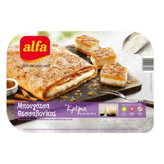 Alfa Bougatsa mit Creme aus Thessalonikis 800g (Blätterteigwaren) - Bild 1