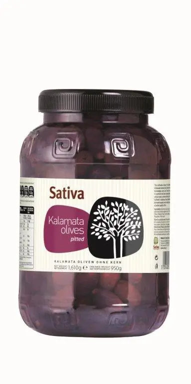 Sativa Oliven Kalamon extra gross 1 kg 201 / 230 (Öl & Oliven) - Bild 1
