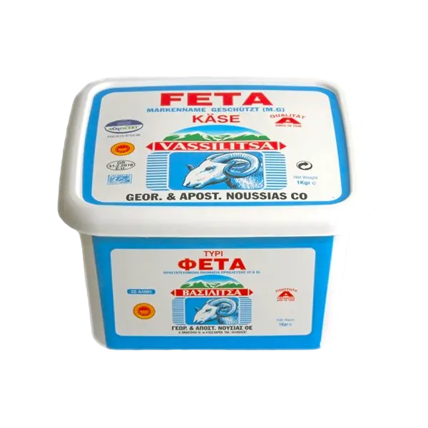 Vasilitsa Feta Käse aus Schafmilch Tupperware 1 kg (Feta) - Bild 1