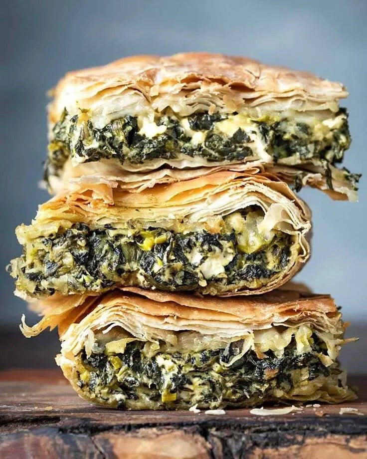 Spanakopita Rezept-Griechische Spinat-Feta-Pastete