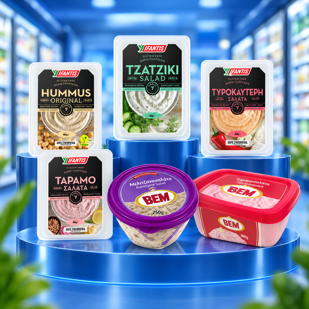 Griechische Salate und Dips bei GM Markt