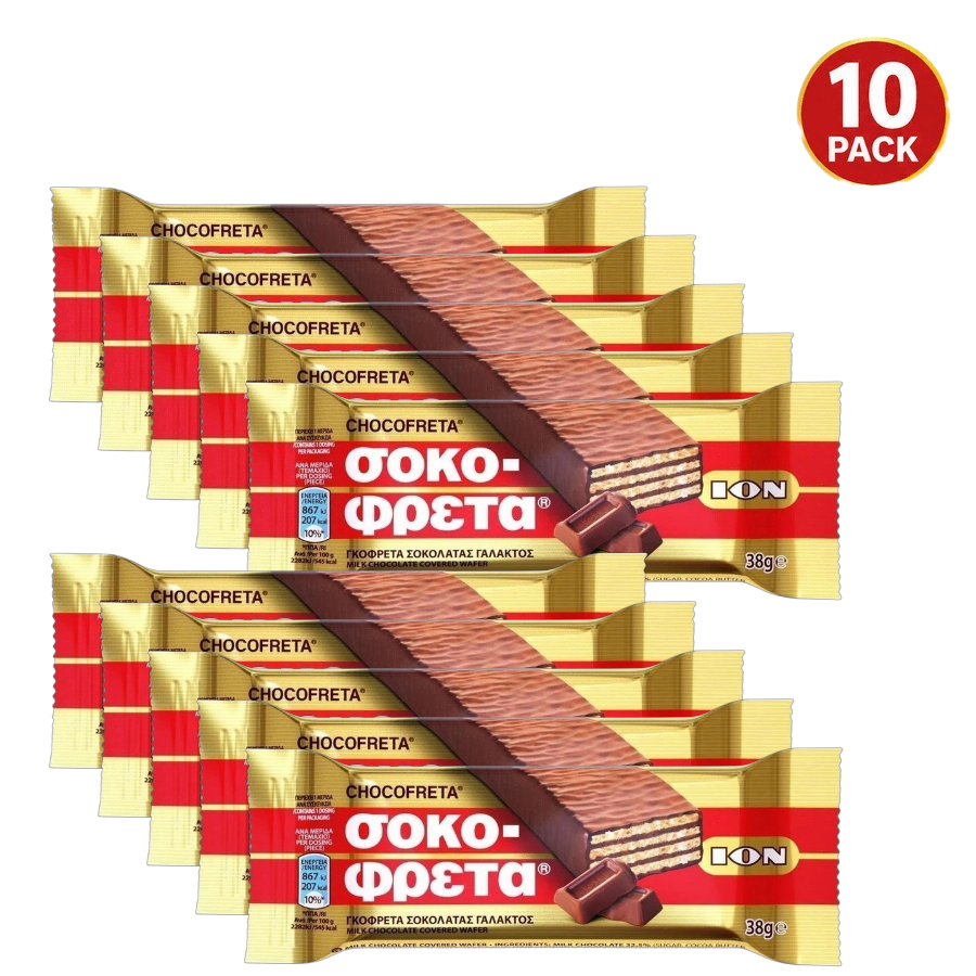 10x Ion Schokofreta (Sokofreta) Vollmilch 38gr "Sparset" - GM Markt Eshop