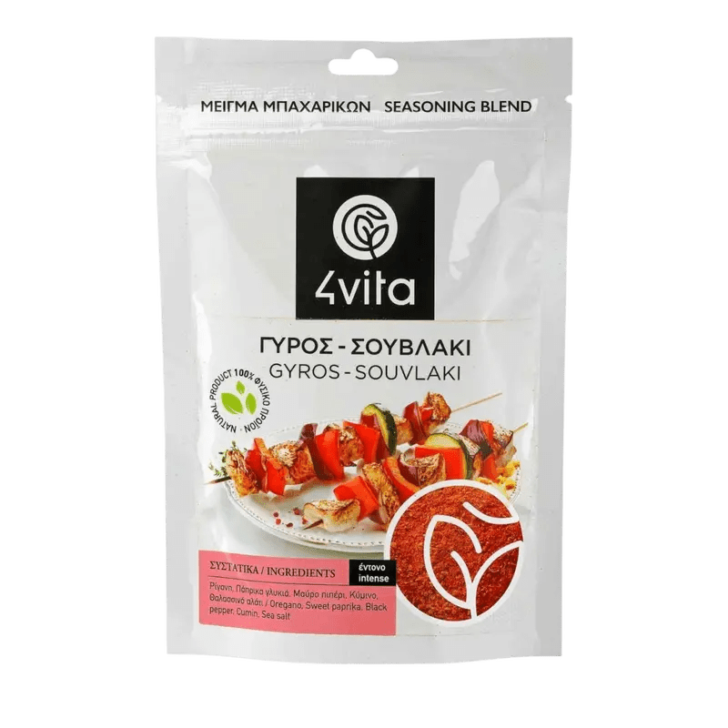 4Vita Griechischer Gyros - Souvlaki Gewürzmischung 75g - GM Markt Eshop