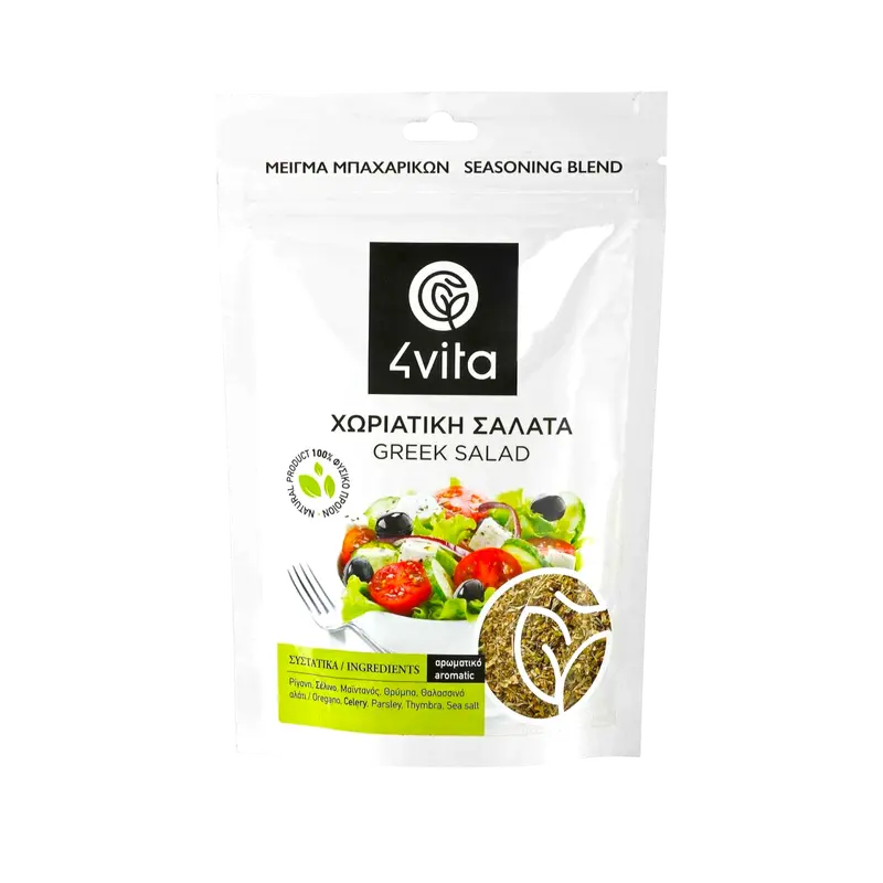 4Vita Griechischer Salat Gewürzmischung 75g (Gewürze & Essig) - Bild 1