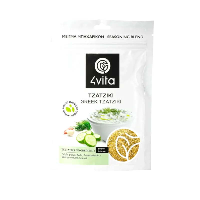 4Vita Griechischer Tzatziki Gewürzmischung 75g (Gewürze & Essig) - Bild 1