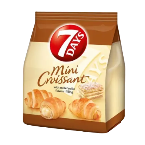 7Days Croissant Mini Milfeig 103g (Snacks & Croissants) - Bild 1