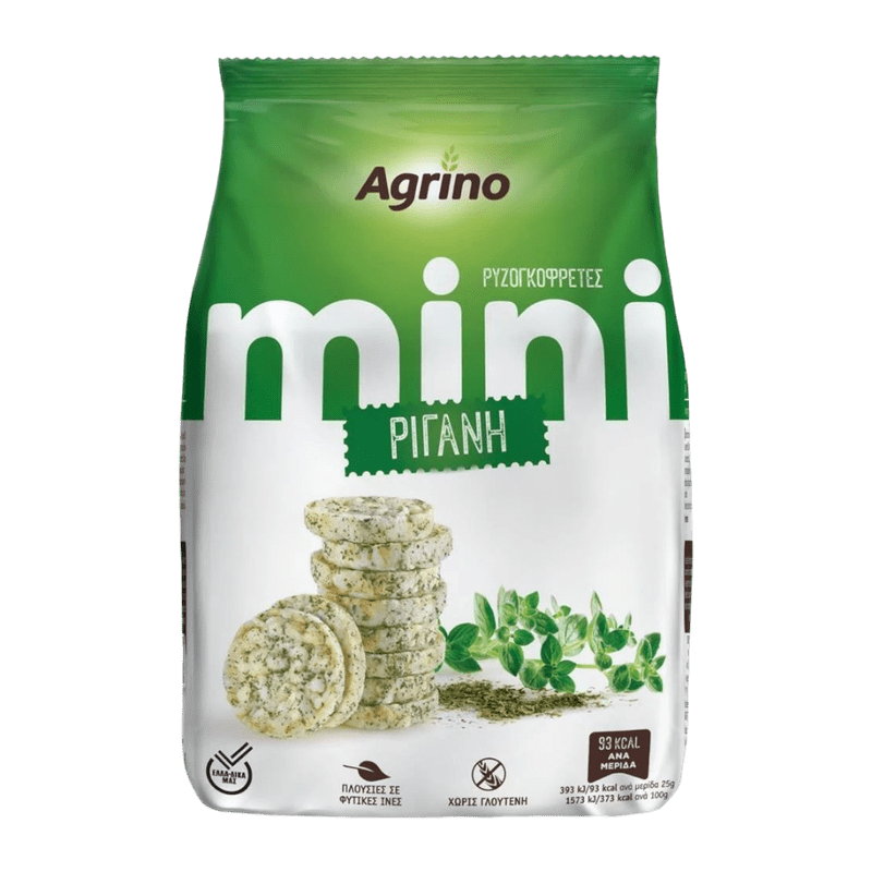 Agrino Reiswaffeln Mini mit Oregano glutenfrei 50g - GM Markt Eshop