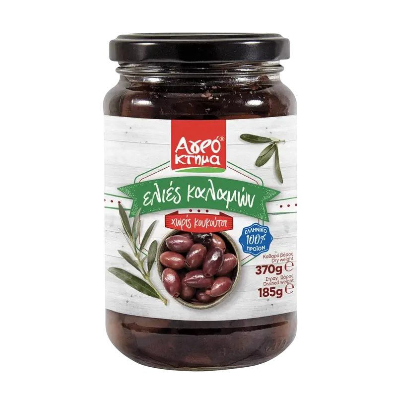 Agroktima Oliven Kalamon Entkernt 370g (Öl & Oliven) - Bild 1
