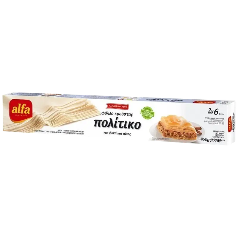 Alfa Blätterteig Krustas Politiko 450g (Blätterteigwaren) - Bild 1