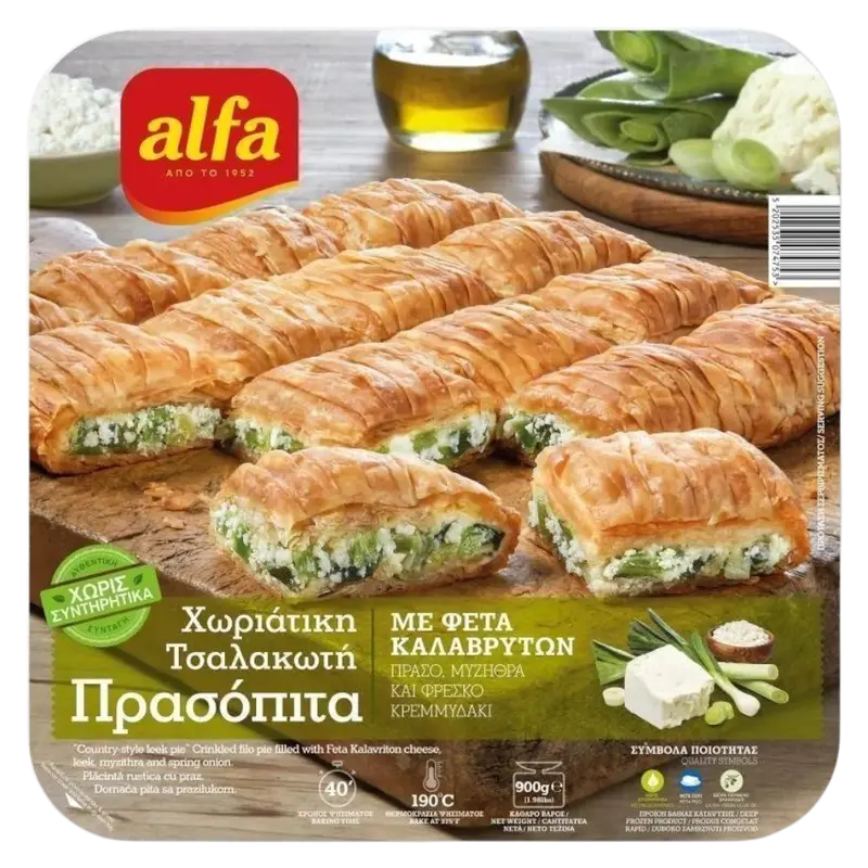 Alfa Blätterteig Rustikale mit Lauch 900g (Blätterteigwaren) - Bild 1