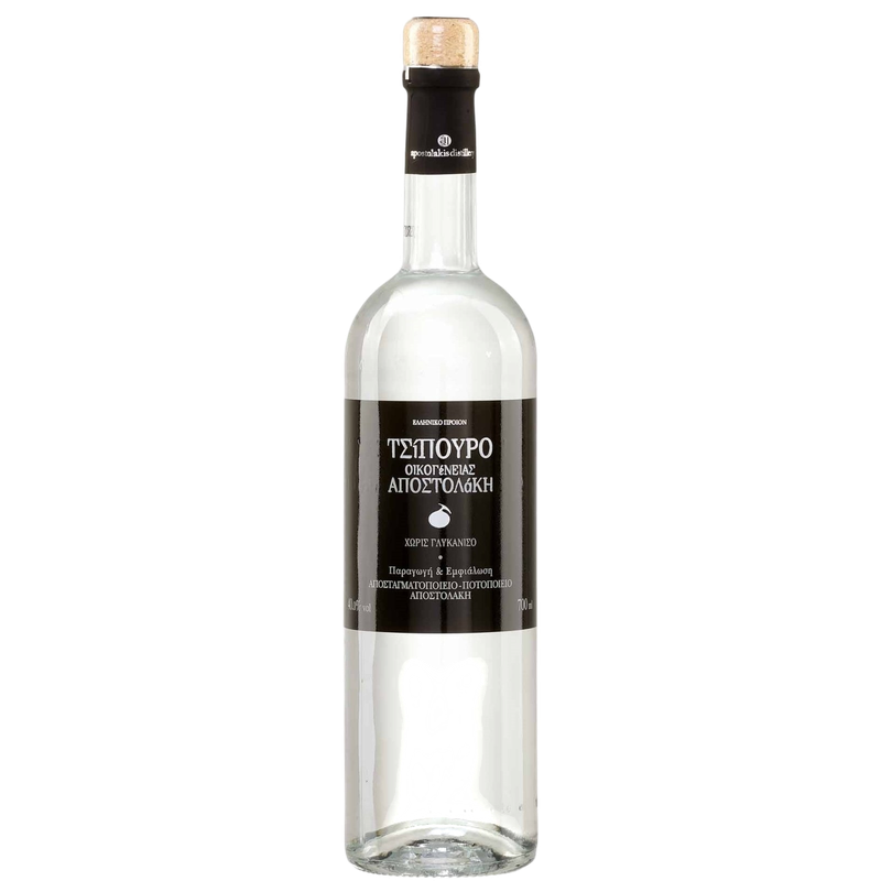Apostolaki Tsipouro ohne Anis 40% vol 700 ml (Ouzo & Tsipouro) - Bild 1