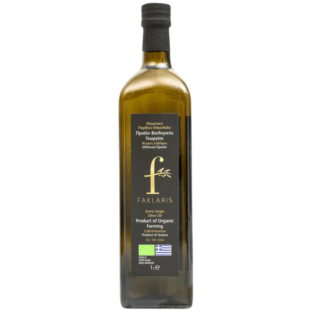 Argolis Bio extra reines Öl in Glas 1 Liter (Öl & Oliven) - Bild 1