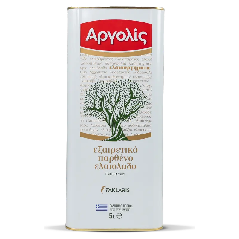 Argolis extra reines Olivenöl 5 Liter Tin (Öl & Oliven) - Bild 1