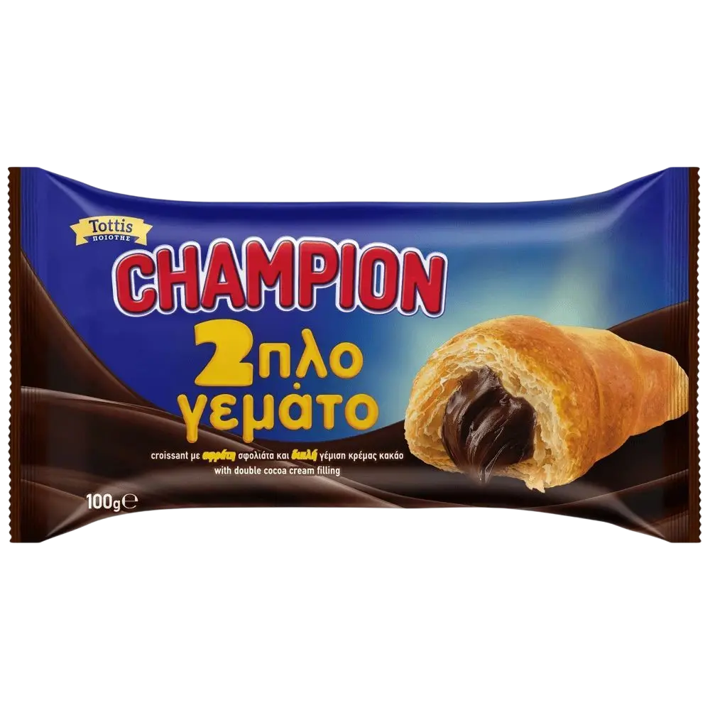 Champion Croissant doppelt mit Creme Kakao 100g (Snacks & Croissants) - Bild 1