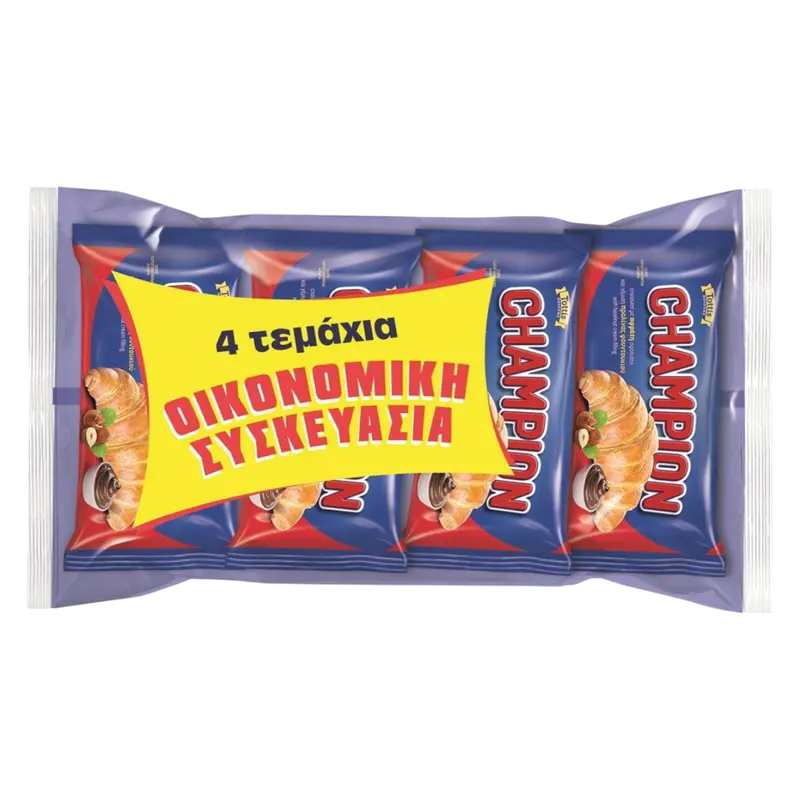 Champion Croissant mit Praline-Kakao 4 x 70g (Snacks & Croissants) - Bild 1