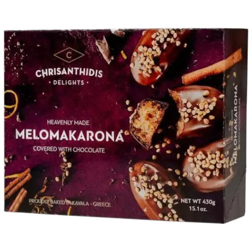 Chrisanthidis Melomakarona mit Schokolade Griechische Weihnachtskekse 430g (Saisonale Produkte) - Bild 1