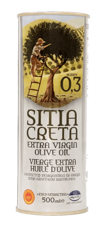 Creta Sitia Olivenöl Säure 0,3 extra reines Tin 500 ml - GM Markt Eshop