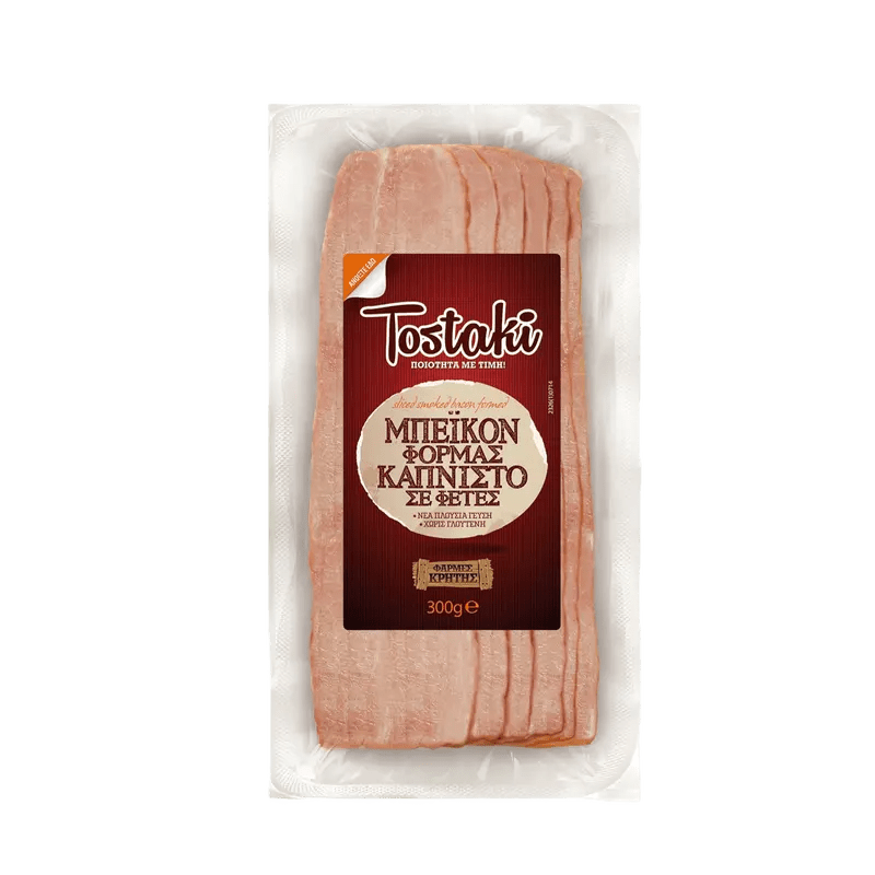 Creta Tostaki Speck Geräucht in Scheiben 300g - GM Markt Eshop