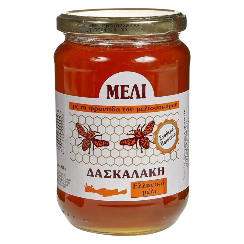 Daskalaki Griechische Honig 900 ml in Glas (Honig & Tahini & Halva) - Bild 1