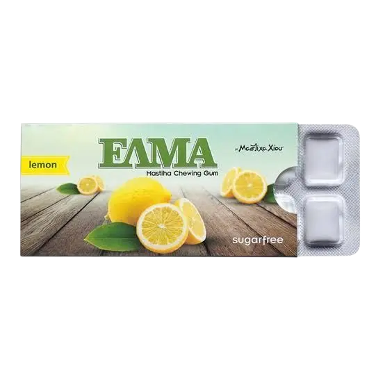 Elma Kaugummi Chios ohne Zucker Geschmack Zitrone 13g (Schokolade & Süssigkeiten) - Bild 1