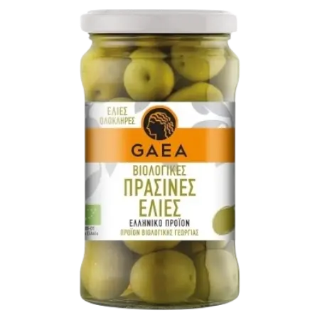 Gaea Bio Grüne Oliven im Glas 300g (Öl & Oliven) - Bild 1