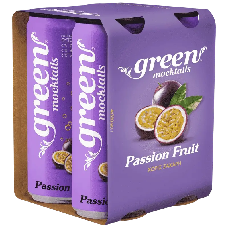 Green Mocktail Passion Fruit Zuckerfrei 4 x 330 ml (Säfte & Getränke) - Bild 1