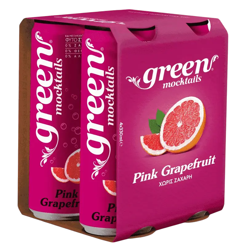 Green Mocktail Pink Grapefruit 4 x 330 ml (Säfte & Getränke) - Bild 1