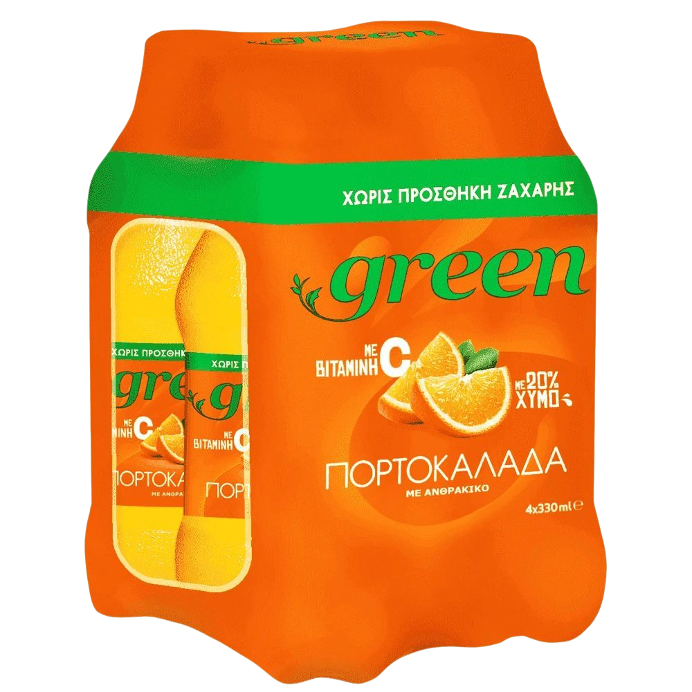 Green Orangen mit Stevia 4 x 330 ml (Säfte & Getränke) - Bild 1