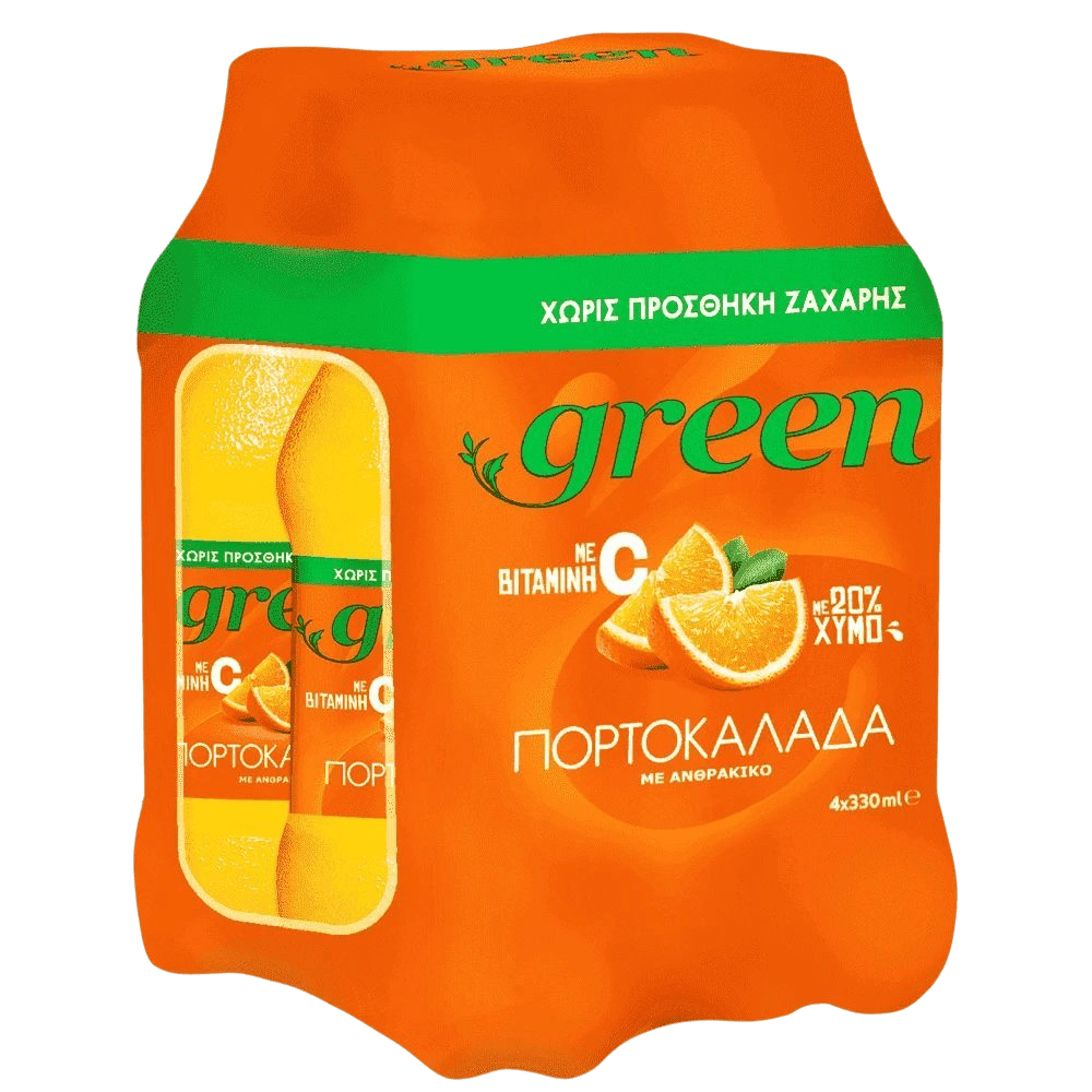 Green Orangen mit Stevia 4 x 330 ml - GM Markt Eshop