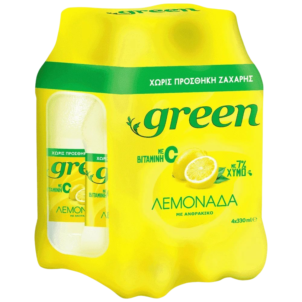 Green Zitronenlimonade mit Stevia 4 x 330 ml (Säfte & Getränke) - Bild 1