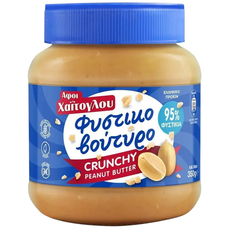 Haitoglou Erdnussbutter Crunchy 350g (Schokolade & Süssigkeiten) - Bild 1