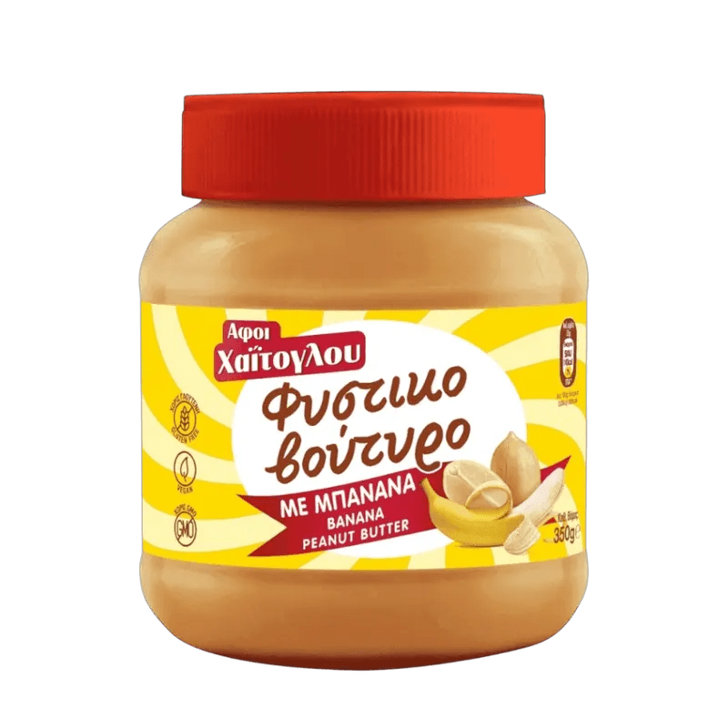 Haitoglou Erdnussbutter mit Banane 350g - GM Markt Eshop