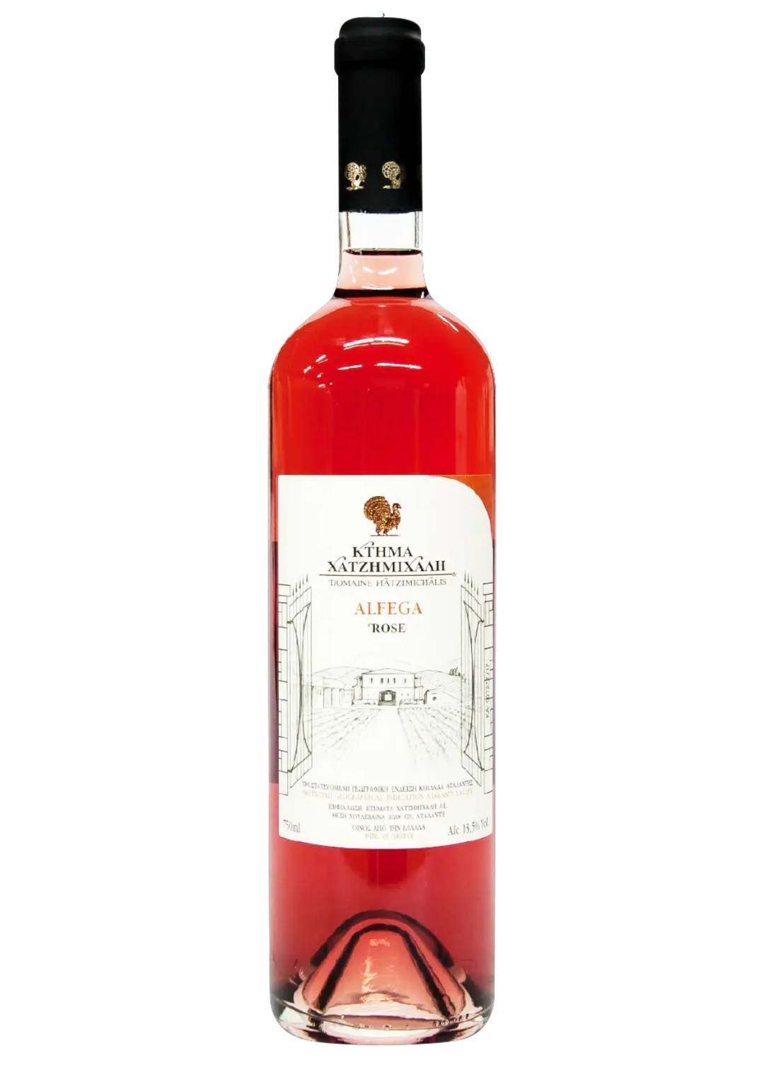 Hatzimichalis Alfega Wein Rose 13% 750 ml (Rosewein) - Bild 1