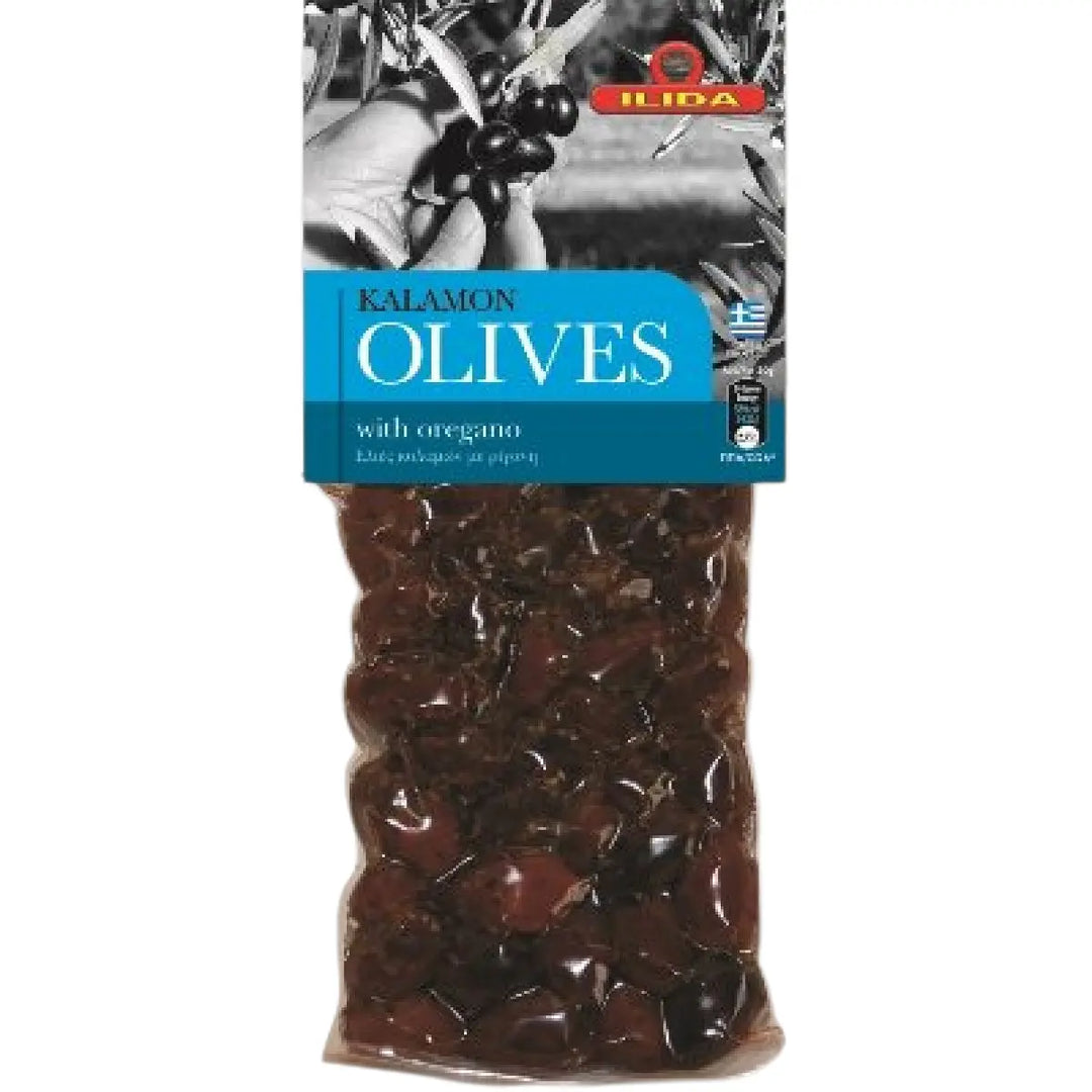 Ilida Oliven Kalamon mit Oregano in Beutel 150g (Öl & Oliven) - Bild 1