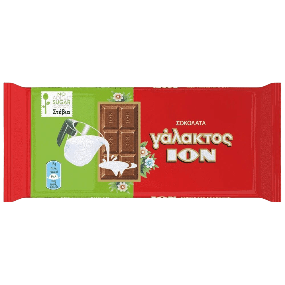 Ion Milchschokolade mit Stevia & ohne Zucker 60g - GM Markt Eshop