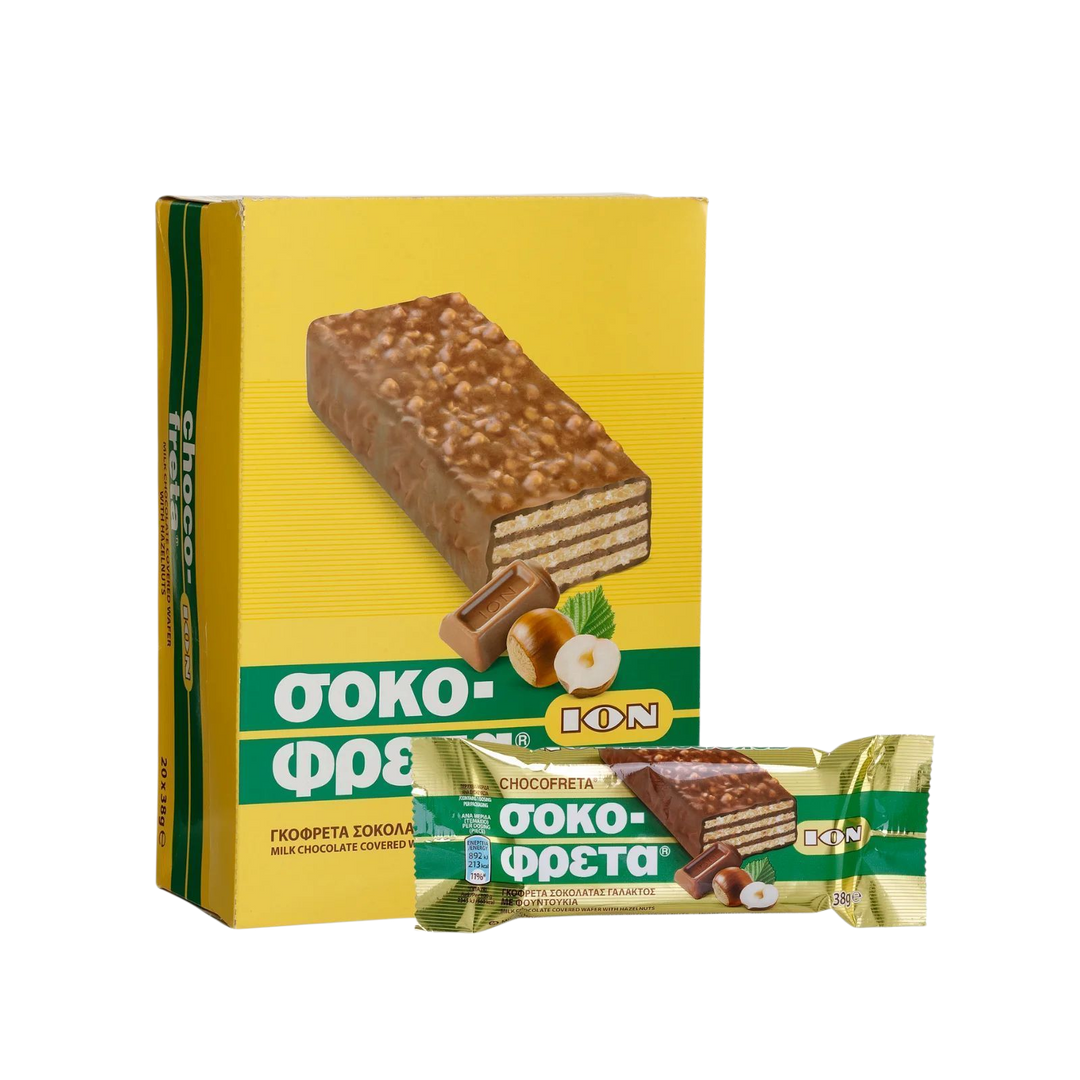 Ion Schokofreta (Sokofreta) Haselnuss 20 x 38g No8110 (Schokolade & Süssigkeiten) - Bild 1