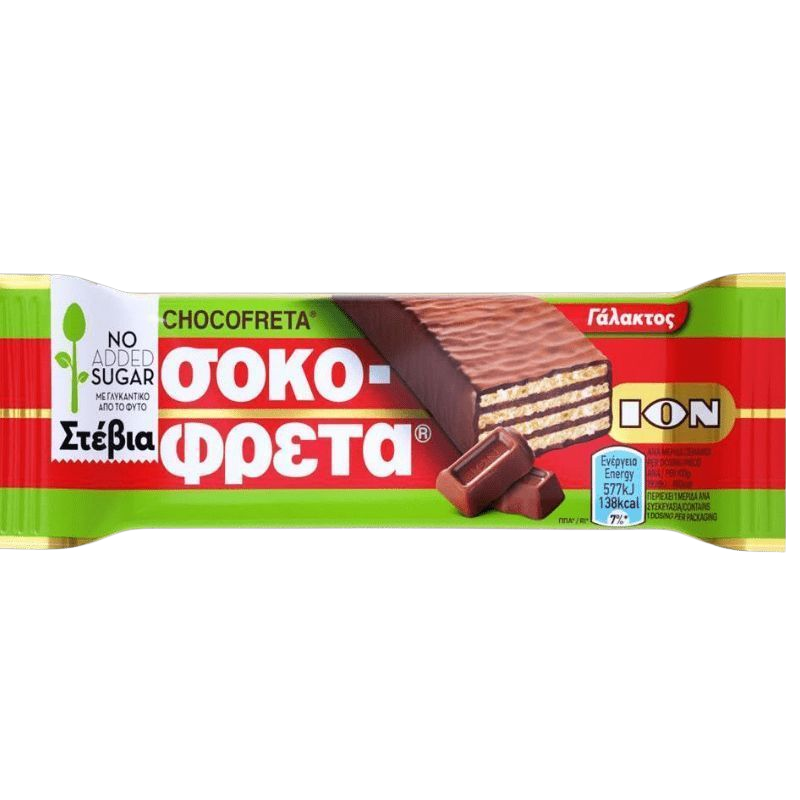 Ion Schokofreta (Sokofreta) Stevia ohne Zucker 38g (Stevia Produkte & Zucker frei) - Bild 1