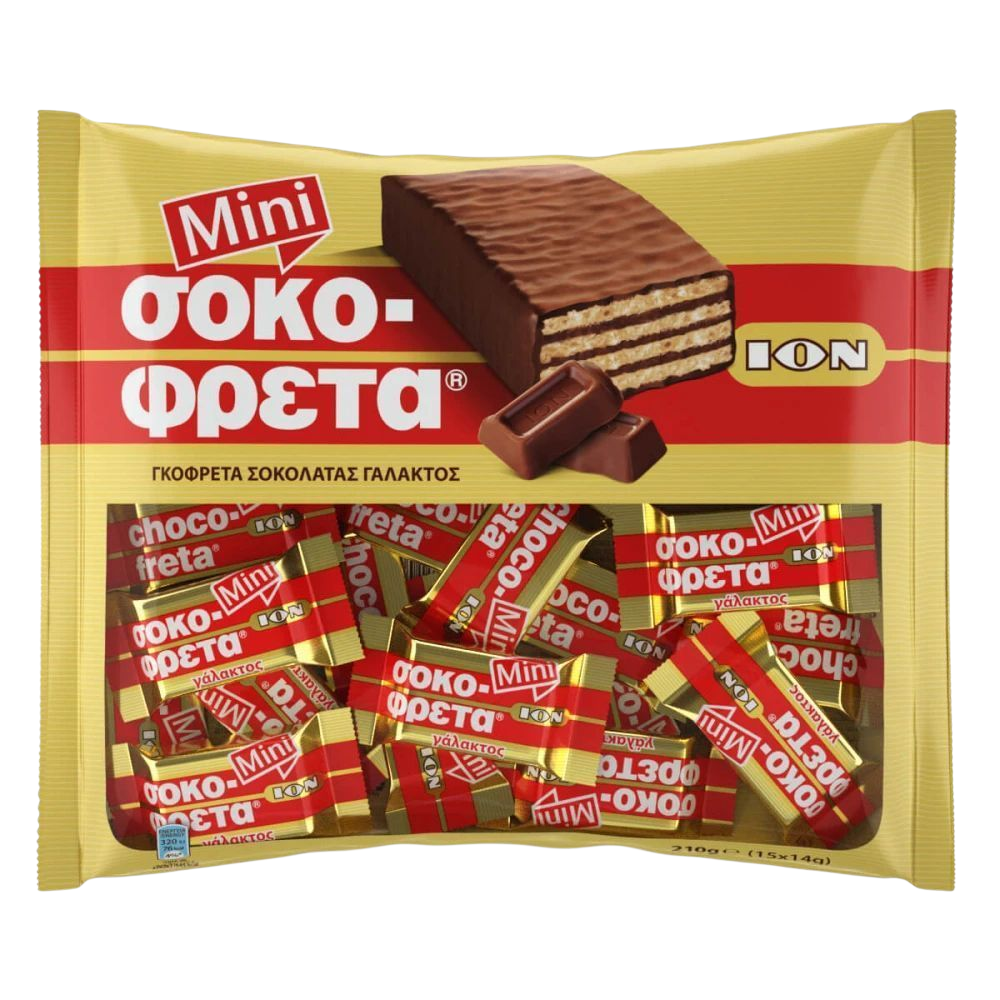 Ion Schokofreta (Sokofretinia) Mini Vollmilch 210g No8115 (Schokolade & Süssigkeiten) - Bild 1