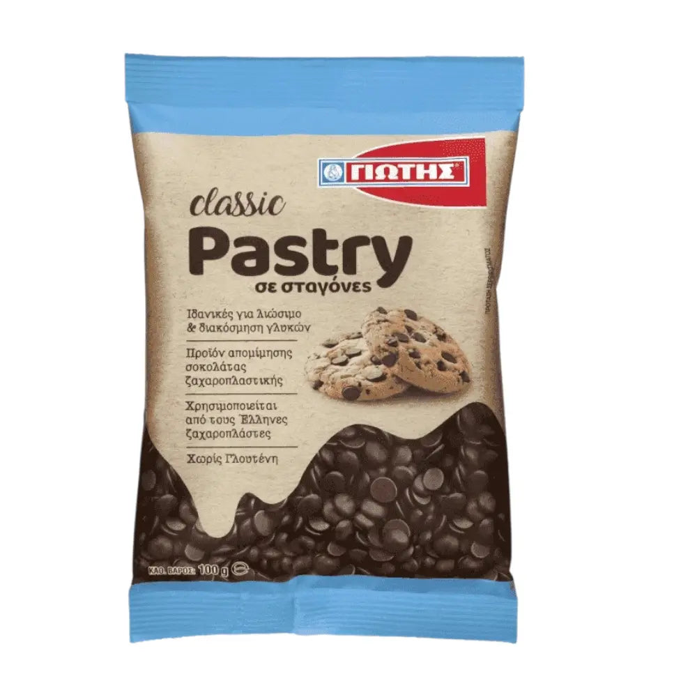 Jotis Pastry Bitterkuvertüre in Tropfen 100g - GM Markt Eshop