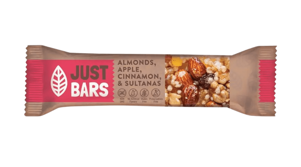 Just Bars Pasteli mit Mandel & Apfel & Zimt & Sultanas 40g - GM Markt Eshop