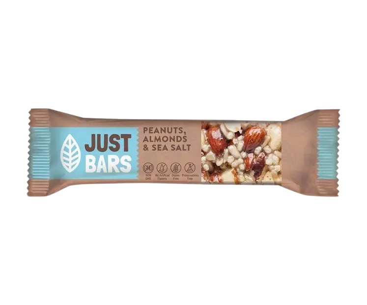 Just Bars Pasteli mit Mandel & Erdnuss & Meersalz 40g (Nüsse & Pasteli & Cerealien) - Bild 1