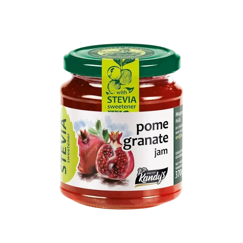 Kandylas Marmelade Granatapfel mit Stevia 370g (Stevia Produkte & Zucker frei) - Bild 1